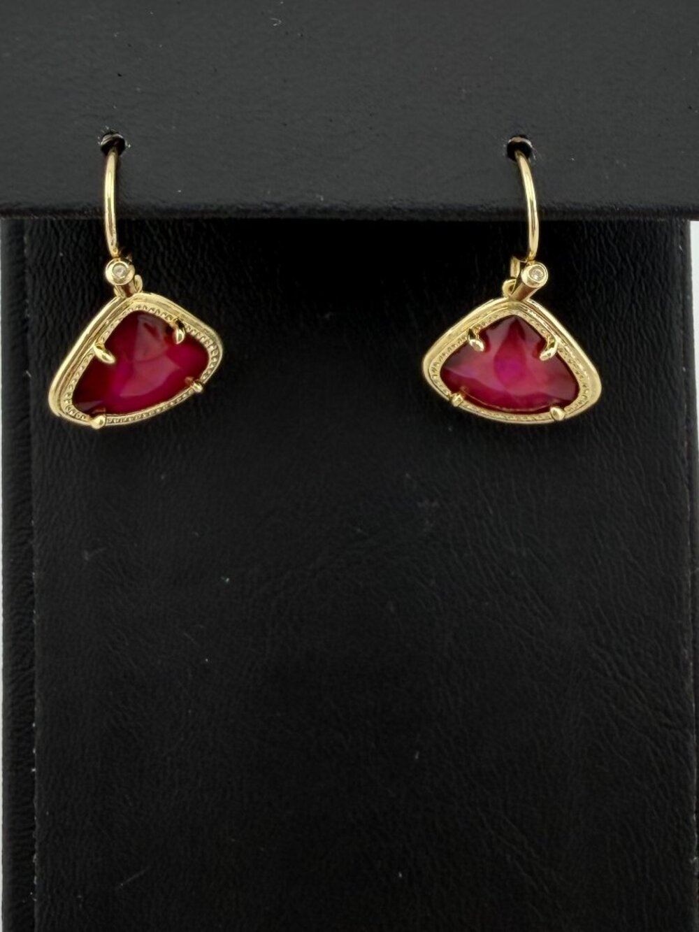 RETIRED Kendra Scott Kendall Drop Earrings Iridescent Orchid Illusion